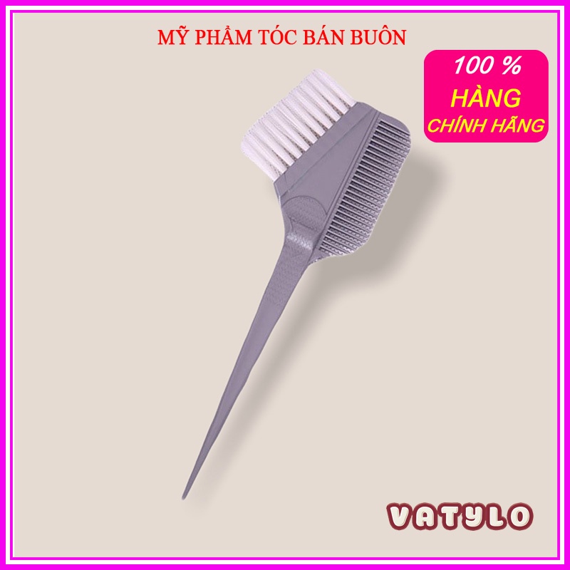 Chổi Nhuộm 2 Đầu Xám Lông Mềm Lược Nhuộm Tóc Cao Cấp Cho Salon DC14