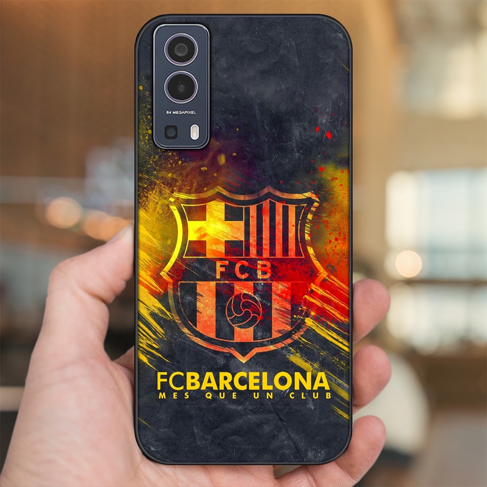 Ốp lưng Vivo Y72 5G viền đen in hình Barcelona Barca