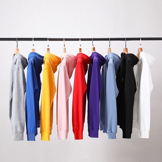 Áo Hoodie Trơn Nam Nữ Unisex Có Mũ❤️Chất Nỉ Cotton Cao Cấp Form Rộng Nhiều Màu