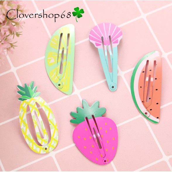 Kẹp tóc trái cây dễ thương, kẹp tóc hoa quả xinh xắn (sỉ 2k) 🍀 Clovershop68 🍀