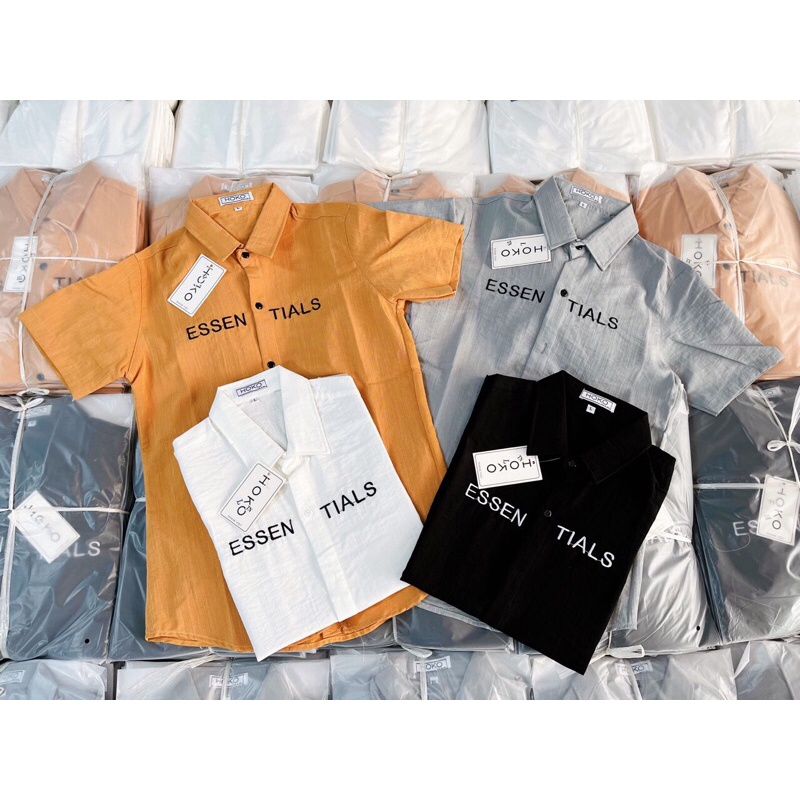 Áo Sơ Mi Nam Vãi Đũi Tay Ngắn, Phong Cách Công Sở Lịch Sự