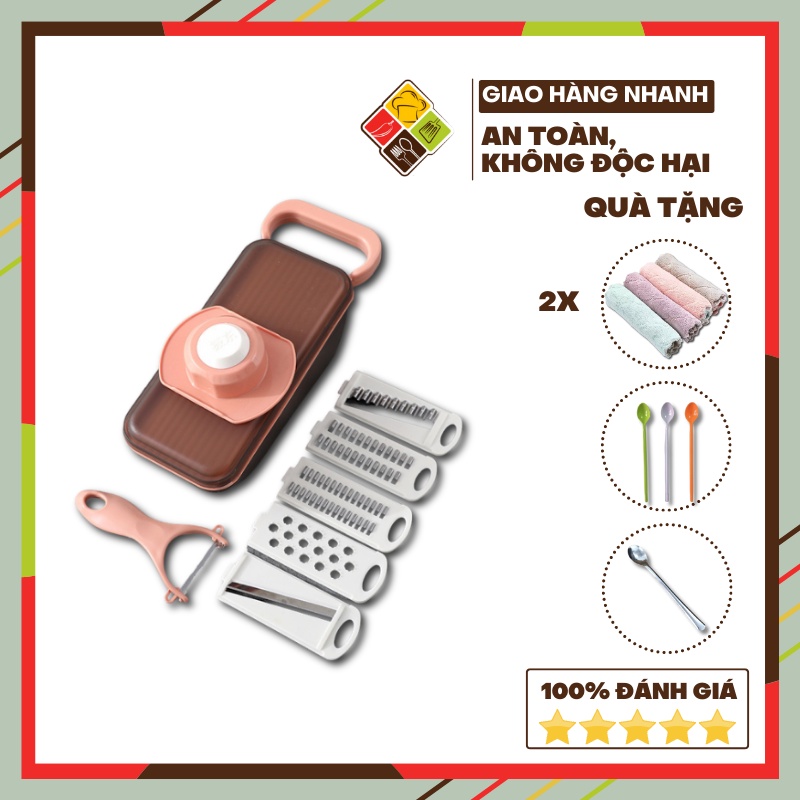Nạo rau củ đa năng 10in1 bộ nạo đa năng bằng nhựa Behomemall