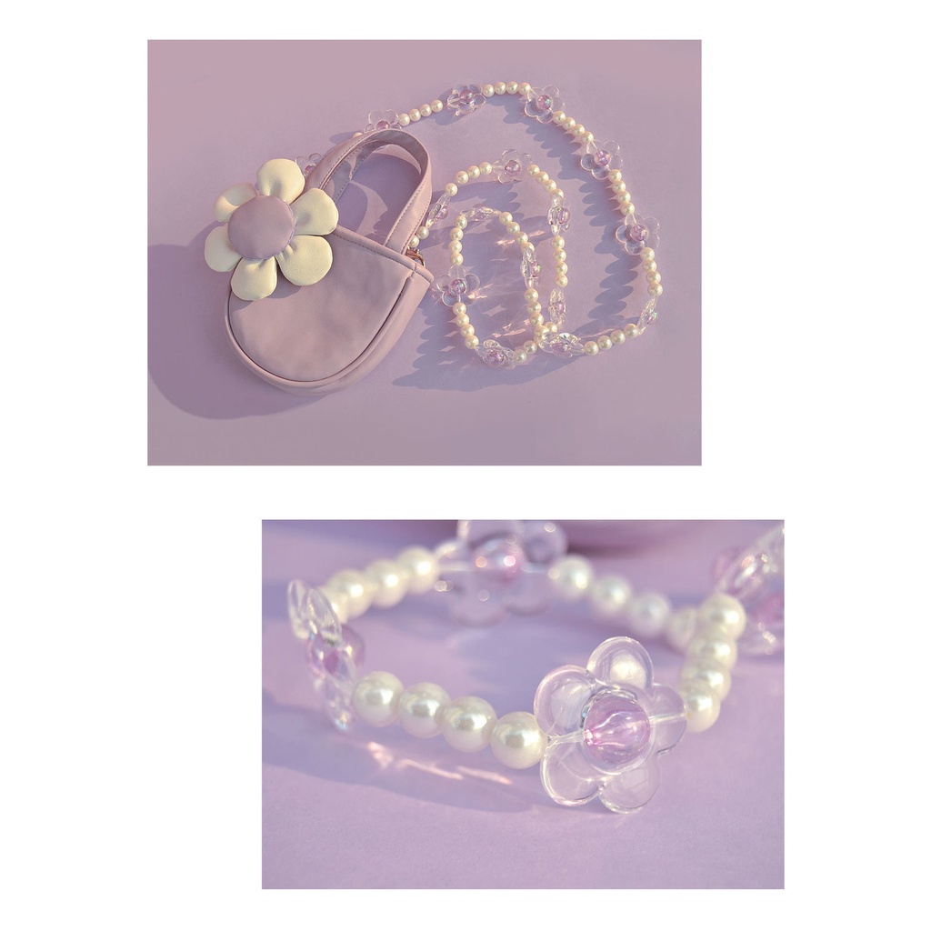 Ví Đựng Tiền Xu Họa Tiết Hoa Nhỏ Xinh Xắn