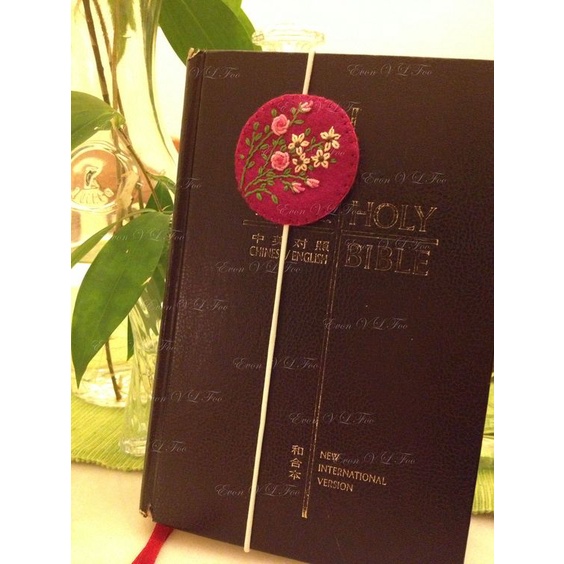 Kẹp sách DIY thêu hoa lá MÙA XUÂN - KIT nguyên liệu tự thêu COMBO kẹp sách hoa cỏ mùa xuân- MIE handmade shop