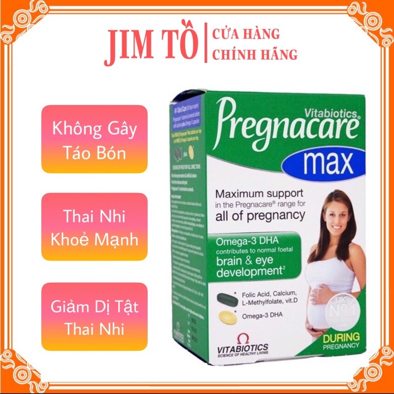 [Hiệu Quả 100%] Vitamin tổng hợp Bà Bầu Pregnacare Max  giúp bầu khỏe, không thiếu máu, đỡ nghén