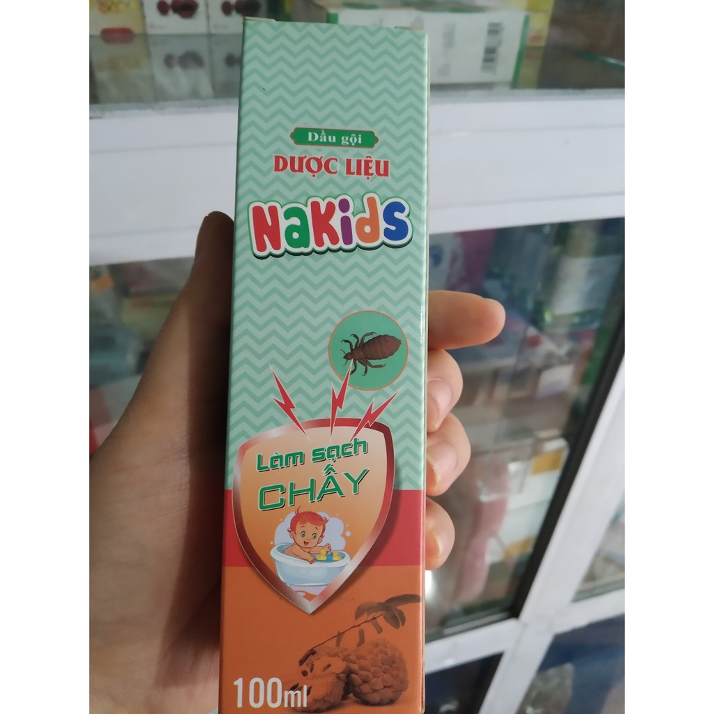 NAKIDS - Dầu gội dược liệu ngăn chấy (chí) Chai 100 ml - An toàn cho trẻ nhỏ