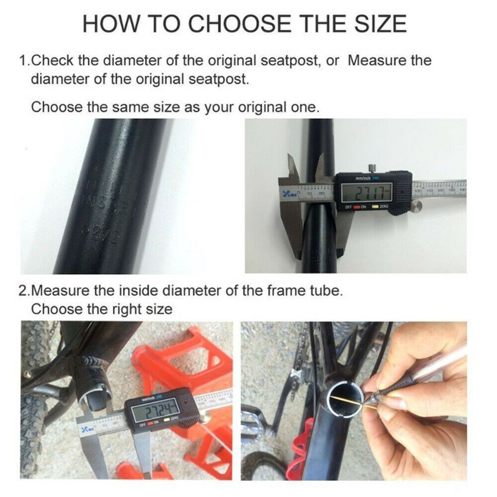 Trục Gắn Yên Xe Đạp 25.4-31.6mm x 400mm Bằng Hợp Kim Nhôm Có Thể Điều Chỉnh