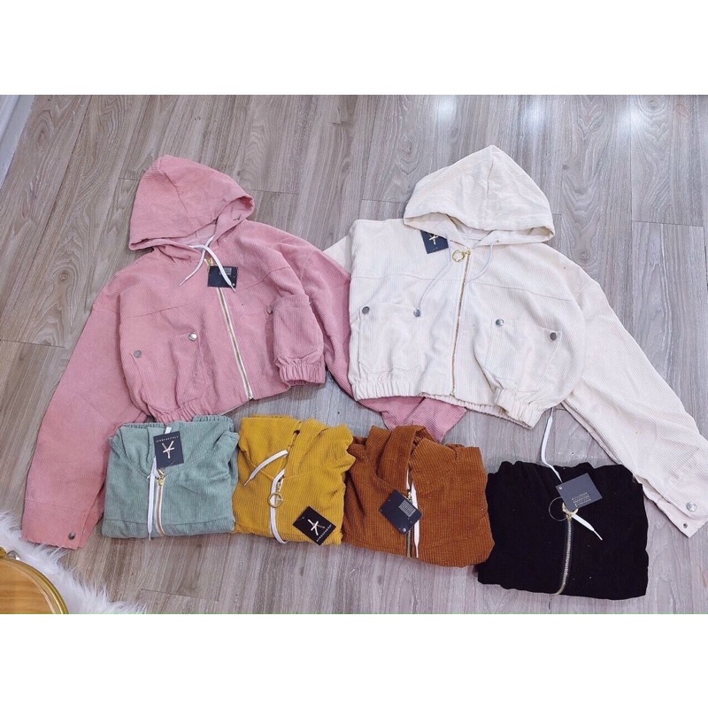 Áo nhung Gân croptop QC 1 lớp(10)
