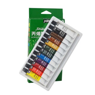 Màu Acrylic Pebeo 12 Tuyp (Hộp Giấy 12ml)