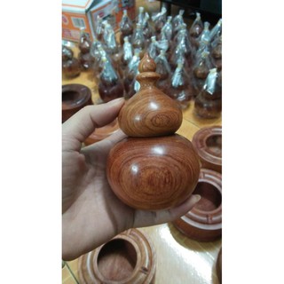 Lọ đựng tăm hồ lô gỗ hương