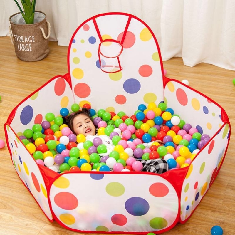 Lều Bóng Chấm Bi Có Rổ Ném Tặng Kèm 100 Bóng Cho Bé là