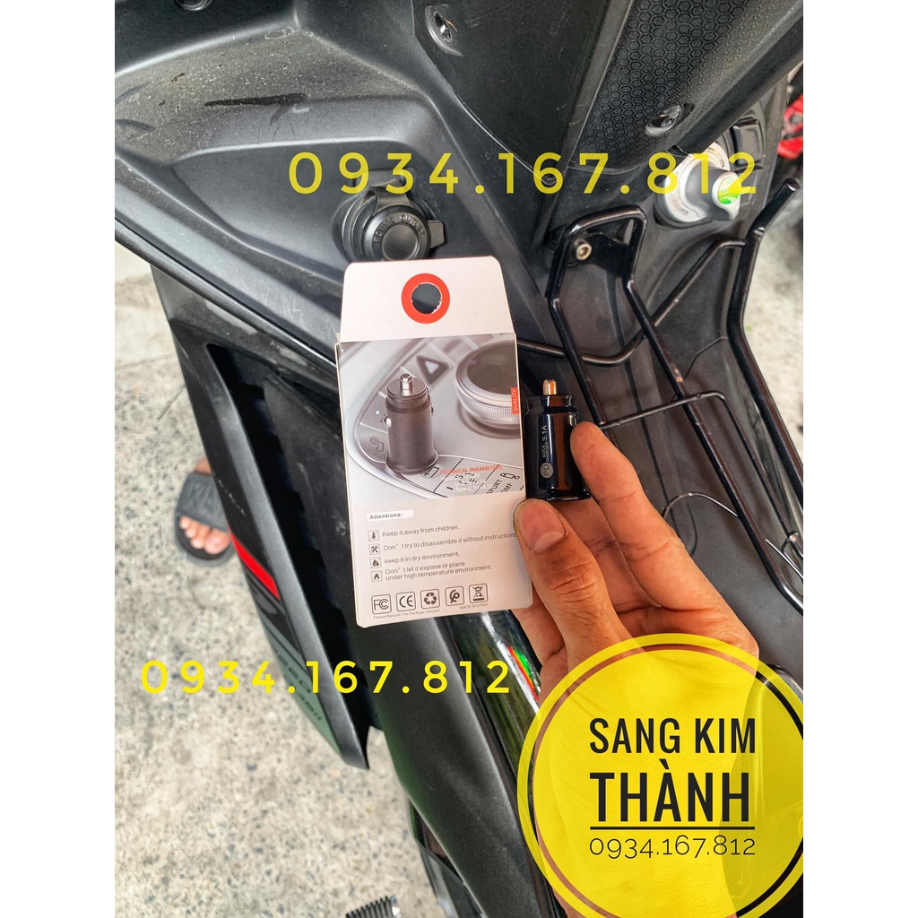 Cốc Sạc Điện Thoại 5v / 3.1A Cao Cấp Cho Xe YAMAHA. EX 155