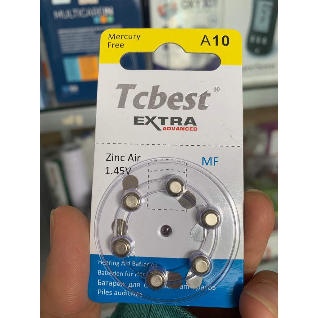 Pin Tcbest Extra A10 dùng cho máy trợ thính nhét tai Biohealth JH-907
