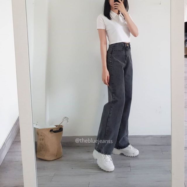 Quần Jeans Ống Rộng Mã JD02