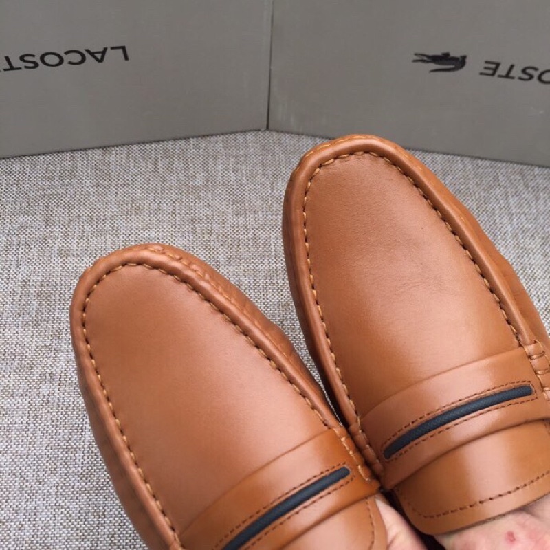 Giày lười nam da thật nhập khẩu thương hiệu Lacoste cao cấp