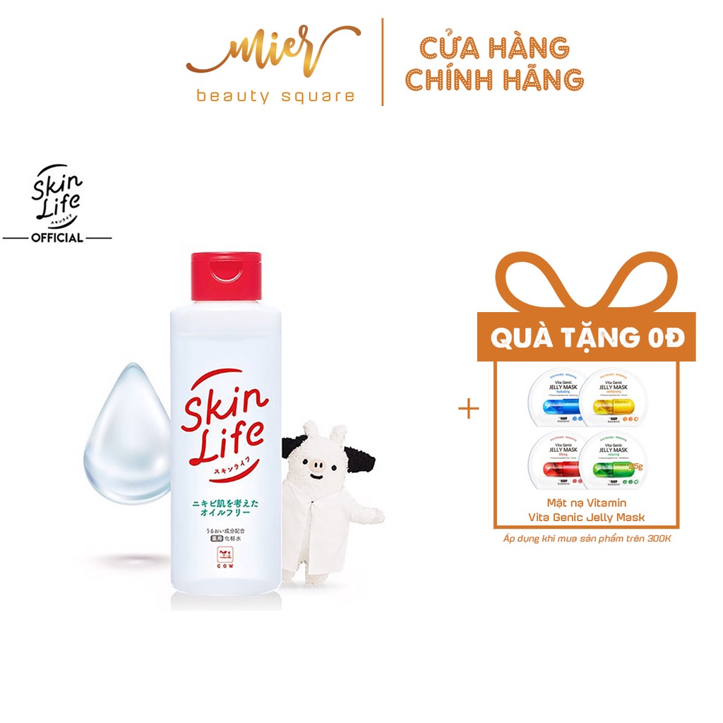 Nước Hoa Hồng Ngăn Ngừa Mụn Cow Skinlife Face Lotion 150ml