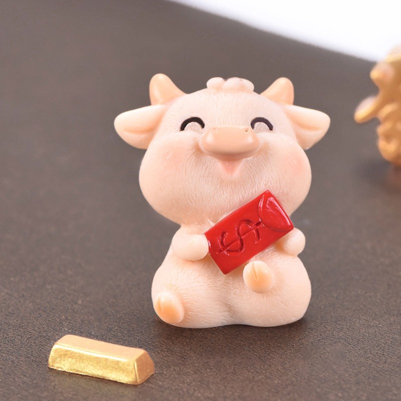 Set 6 Tượng Bò Sữa Bằng Nhựa Dùng Để Trang Trí Tiểu Cảnh