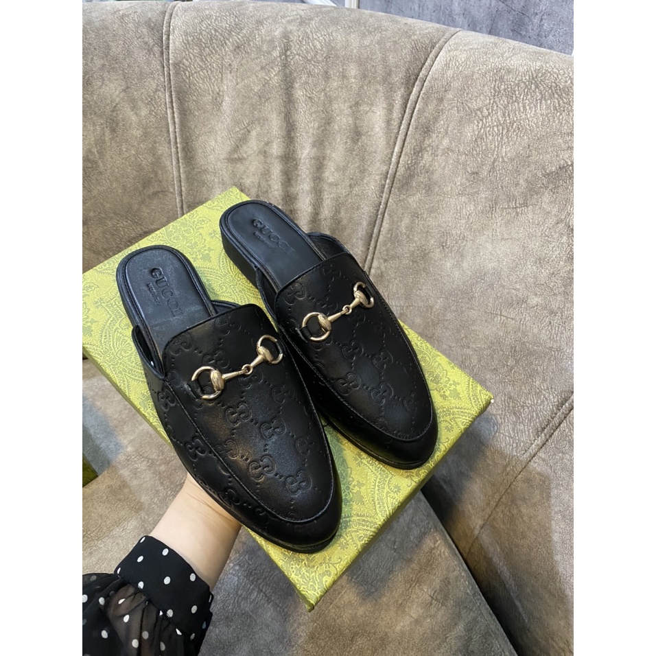Giày Sục Gucci Nam Da Bò Cao Cấp, Giày Lười Nam Quai Xích Cực Đẹp Mẫu Mới Hot Hit 2022 [Sale Đậm]