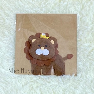 Móc Khóa Vải Nỉ Sư Tử (A008)