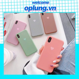 Ốp lưng iphone In hình trái tim mờ nhẹ nhàng dành cho iphon 6 6s plus 7 8 plus x xs max xr 11 promax (a113)