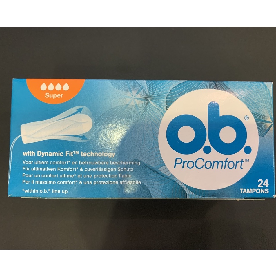 Tampon ob Procomfort super 24st - (băng vệ sinh dạng nút Size lớn 4 giọt 24 cái)