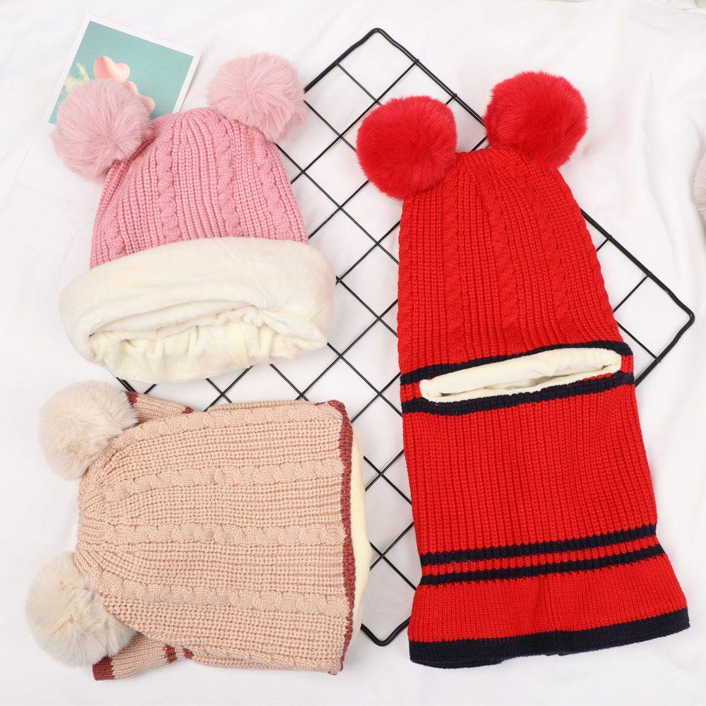 Mũ beanie Trùm Đầu Giữ Ấm Mùa Đông Thiết Kế Xinh Xắn Dành Cho Bé