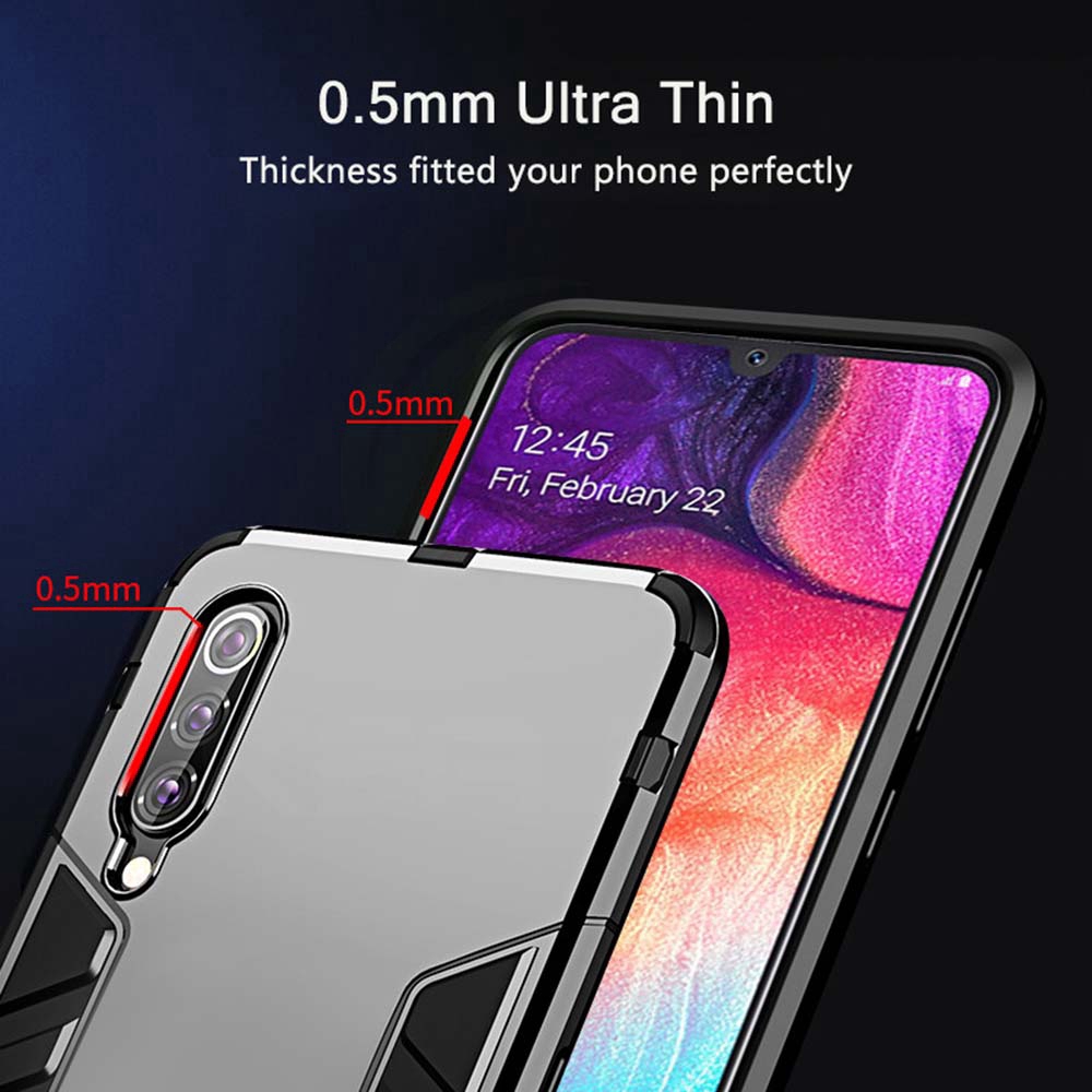 Ốp điện thoại Armor nhám chống sốc có thanh đỡ cho Samsung Galaxy Note 10 10Plus 9 8 5 4 JRXDZ