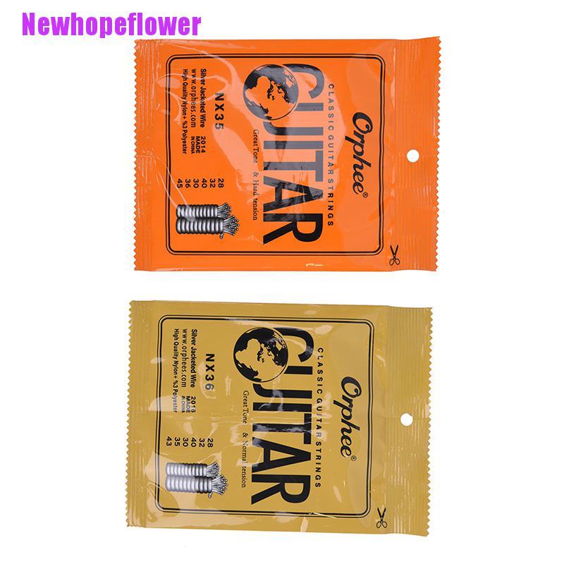 1 Bộ Dây Đeo Đàn Guitar Cổ Điển Bằng Nylon Mạ Bạc Nx