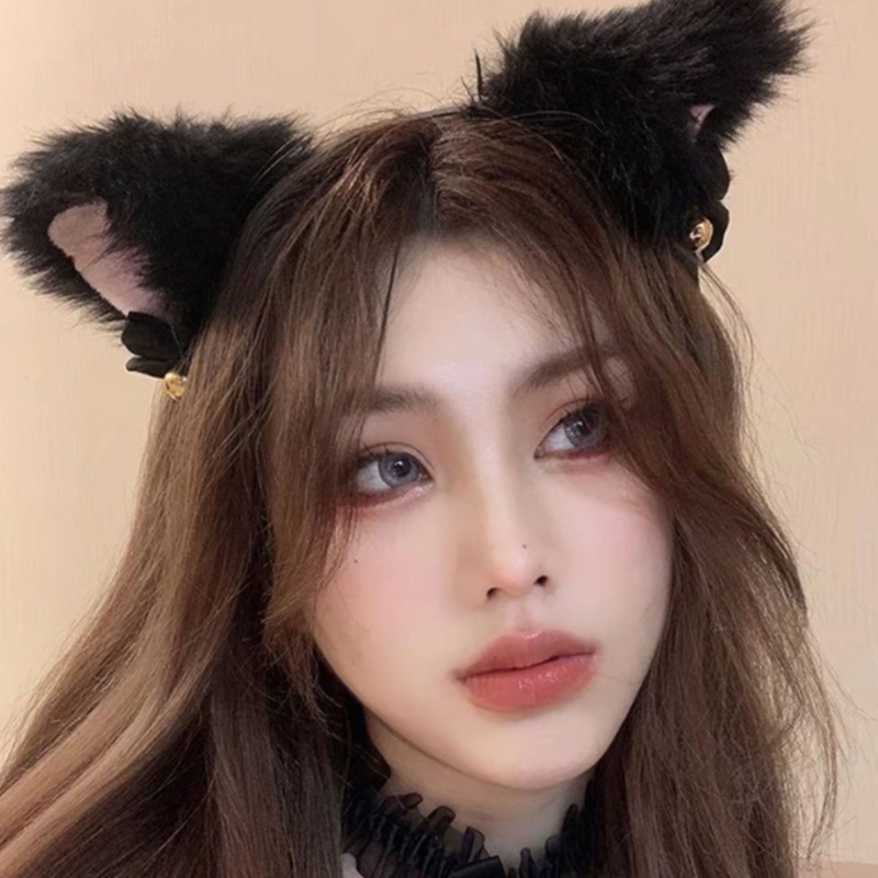 Set Vòng Cổ + Băng Đô Tai Mèo Hóa Trang Halloween Xixi