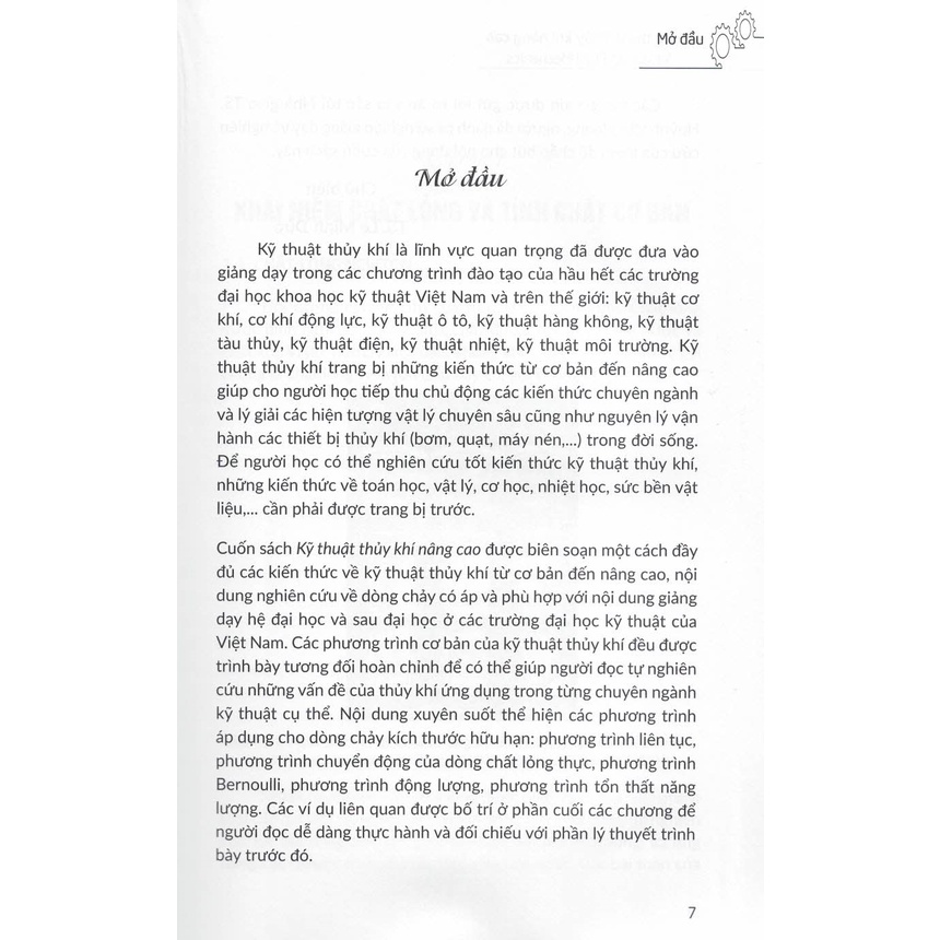 Sách - Kỹ Thuật Thủy Khí Nâng Cao (Advanced Fluid Mechanics) (Dành Cho Sinh Viên Đại Học Và Sau Đại Học Các Ngành Kỹ...)