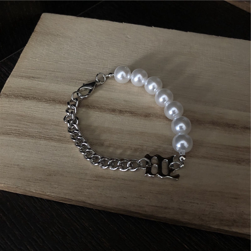 Vòng tay xâu hạt ngọc trai thời trang cá tính đơn giản