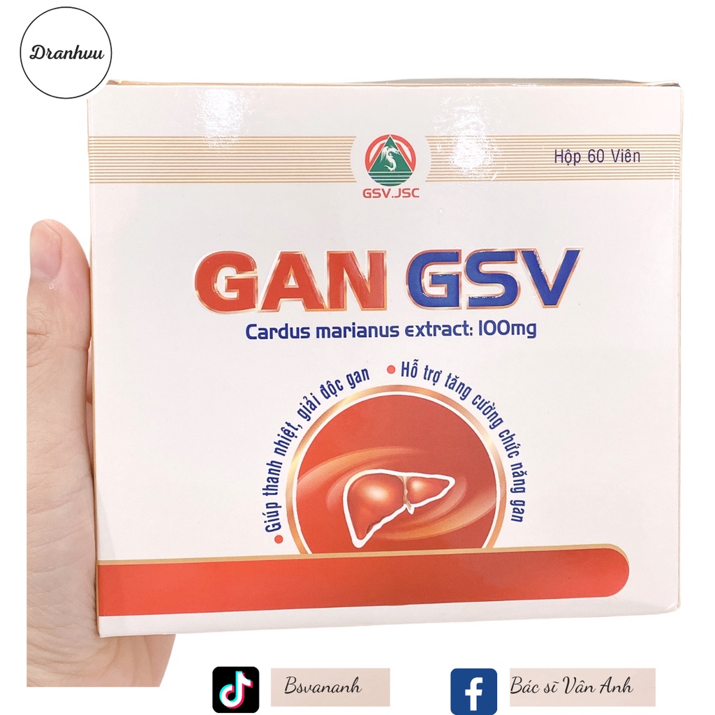 Viên uống hỗ trợ thanh nhiệt, bảo vệ Gan GSV