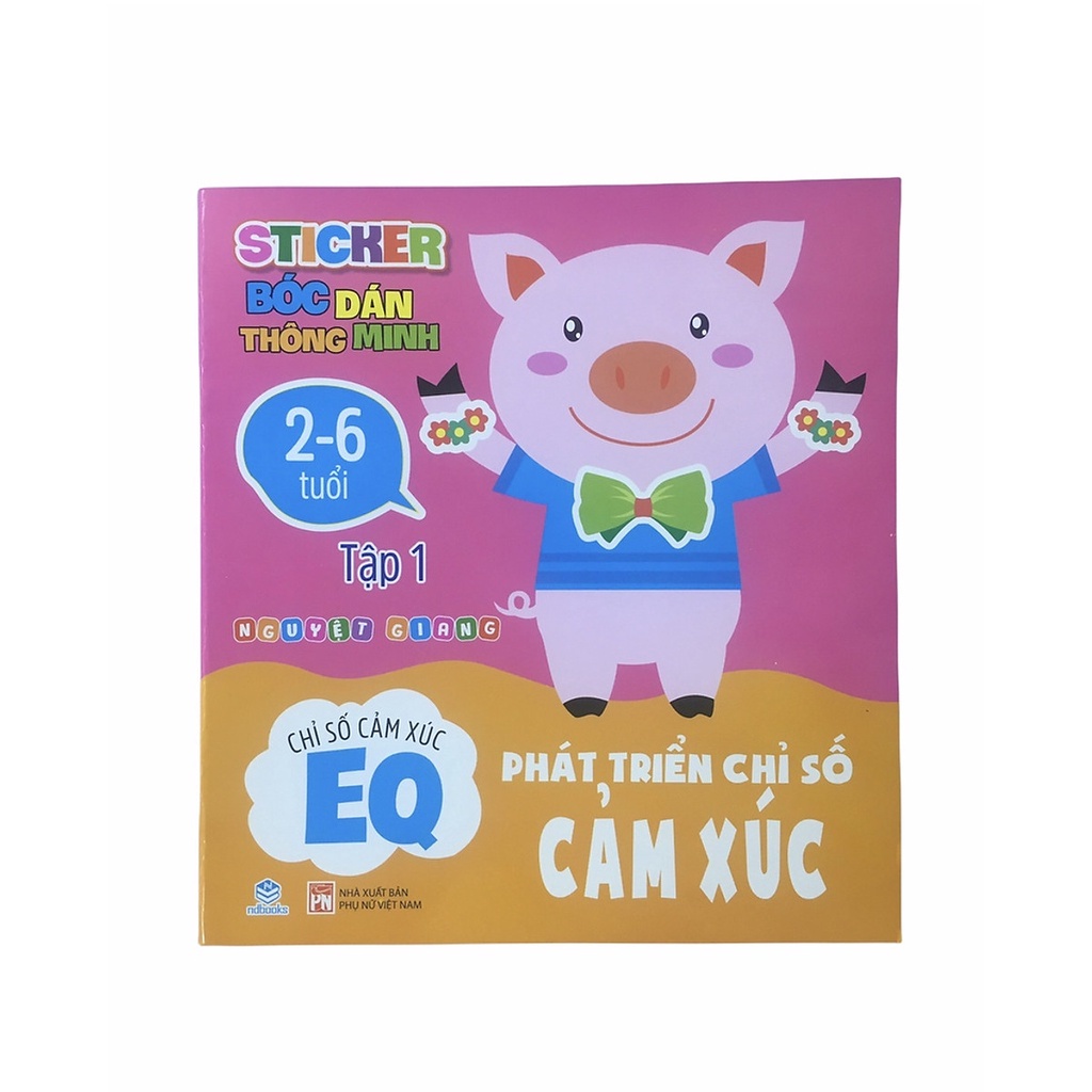 Sách Sticker bóc dán thông minh - Phát triển Chỉ số cảm xúc EQ - Combo 3 Quyển