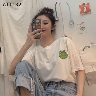 [SIÊU HOT]ÁO THUN TAY LỠ IN LOGO CHÚ ẾCH DỄ THƯƠNG SIÊU HOT ĐỦ MÀU - ATTL32