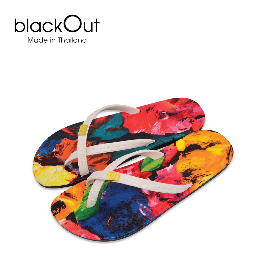 Dép xỏ ngón đế in blackOut hoa văn sơn