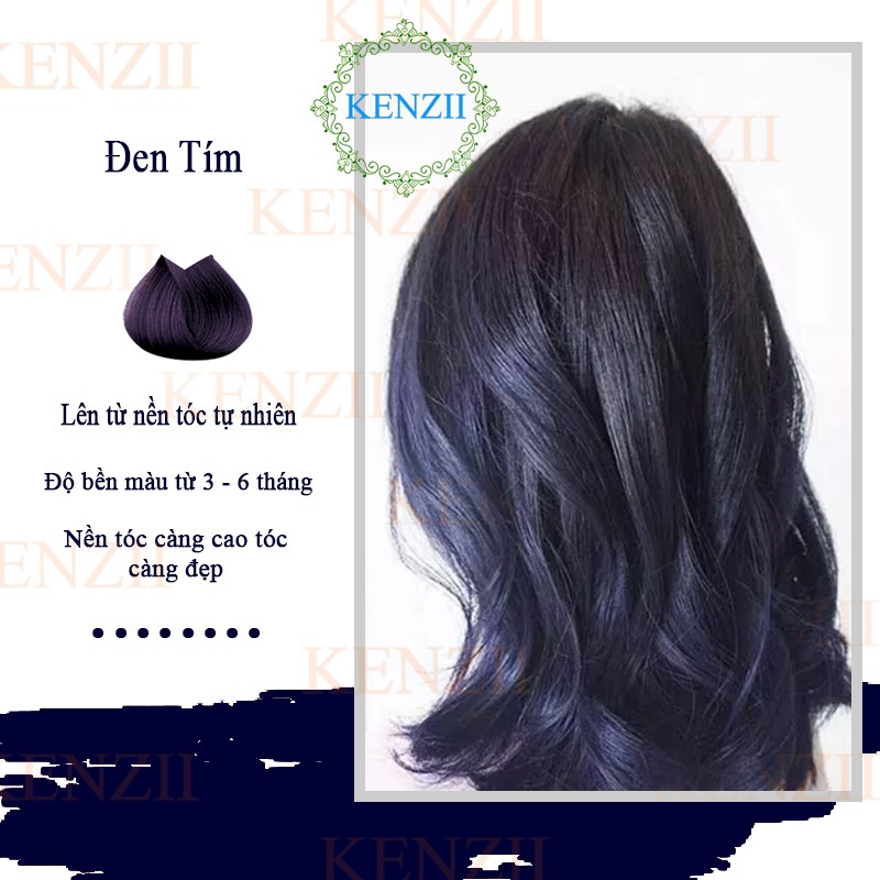 Thuốc Nhuộm Tóc Màu Đen Tím KENZII - Lên Từ Nền Tóc Đen - TẶNG TRỢ DƯỠNG | BigBuy360 - bigbuy360.vn