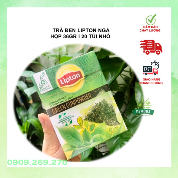 Trà đen Lipton Nga 8 vị hộp 36gr 20 túi nhỏ date 2023