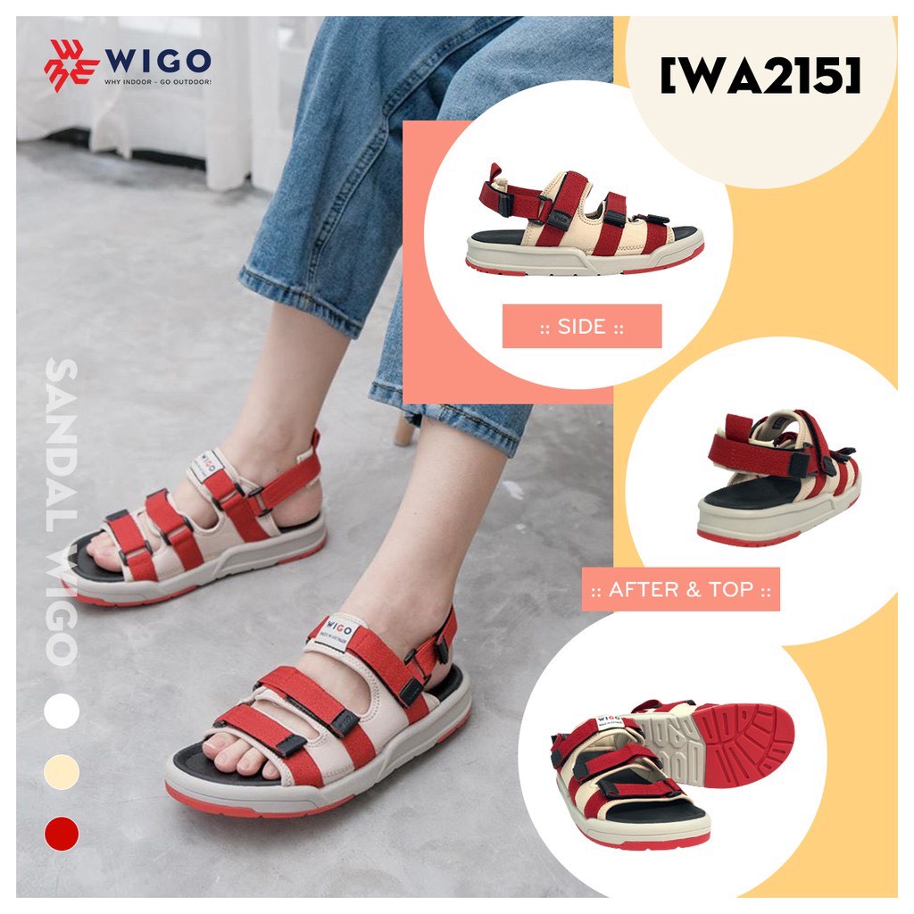 Giày Sandals Unisex HuuCuong &amp; wigo 3 quai  - TH19