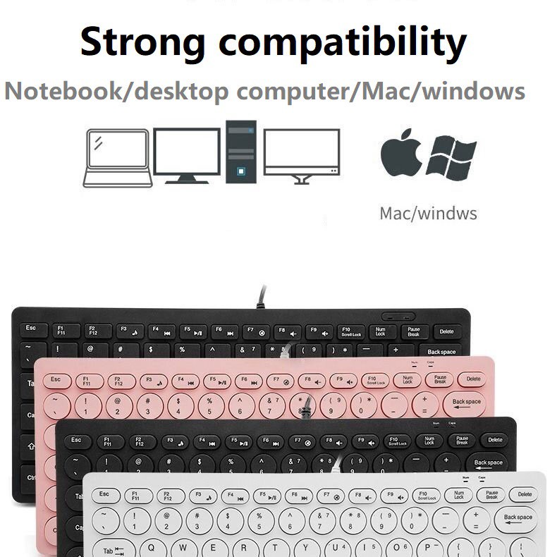 Bàn Phím / Set Bàn Phím Và Chuột Mini Siêu Mỏng Có Dây Usb Thông Dụng Cho Văn Phòng / Nhà Ở Có Bán Lẻ
