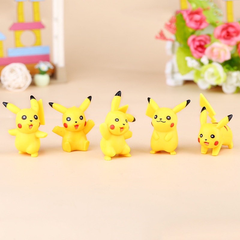 Set 6 mô hình PIKACHU chất liệu PVC đặc ruột dễ thương cute TooYoo TY0149