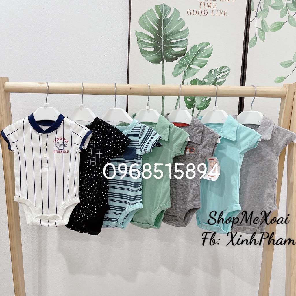 [Size Newborn 2-4kg] BODYCHIP BA LỖ, HAI DÂY SIZE SƠ SINH XUẤT XỊN