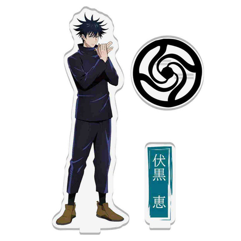 Mô hình trưng bày họa tiết nhân vật hoạt hình Jujutsu Kaisen Sukuna Itadori chất liệu acrylic trang trí bàn máy tính