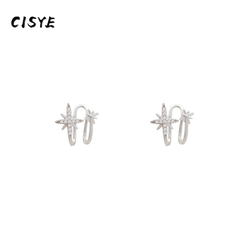 Đôi khuyên kẹp vành tai hình ngôi sao thời trang Hàn Quốc cho nữ