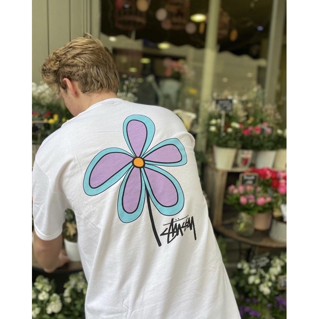 Áo Thun Stussy Flower 100% CHÍNH HÃNG - CÓ SẴN