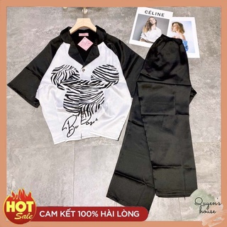 Bộ lụa pijama cánh dơi in 3D