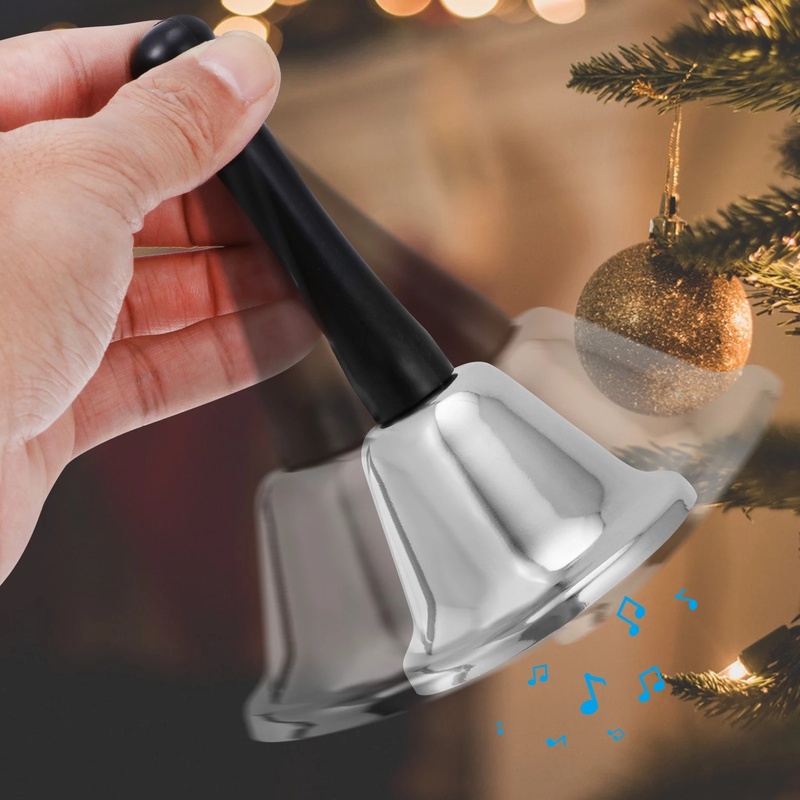 Chuông cầm tay gỗ treo trang trí cây thông noel dành cho dịp Giáng Sinh