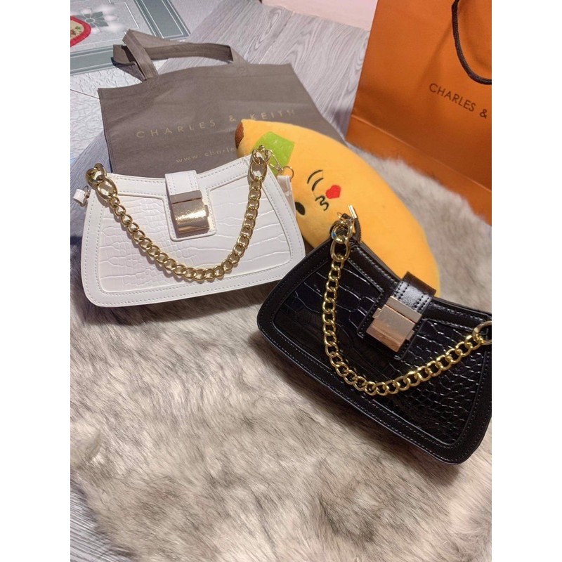 TÚI KẸP NÁCH KHOÁ VUÔNG ĐẸP (CÓ DÂY ĐEO CHÉO) | BigBuy360 - bigbuy360.vn