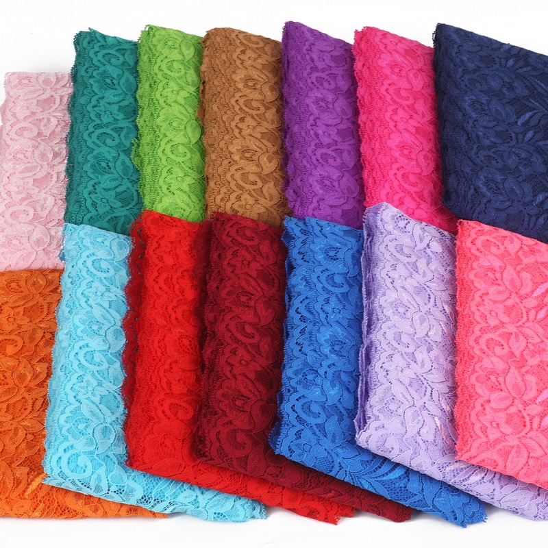 Cuộn Dây Ruy Băng Ren Co Giãn 15cm Dài 2 Yard Dùng Trang Trí Tiệc Cưới