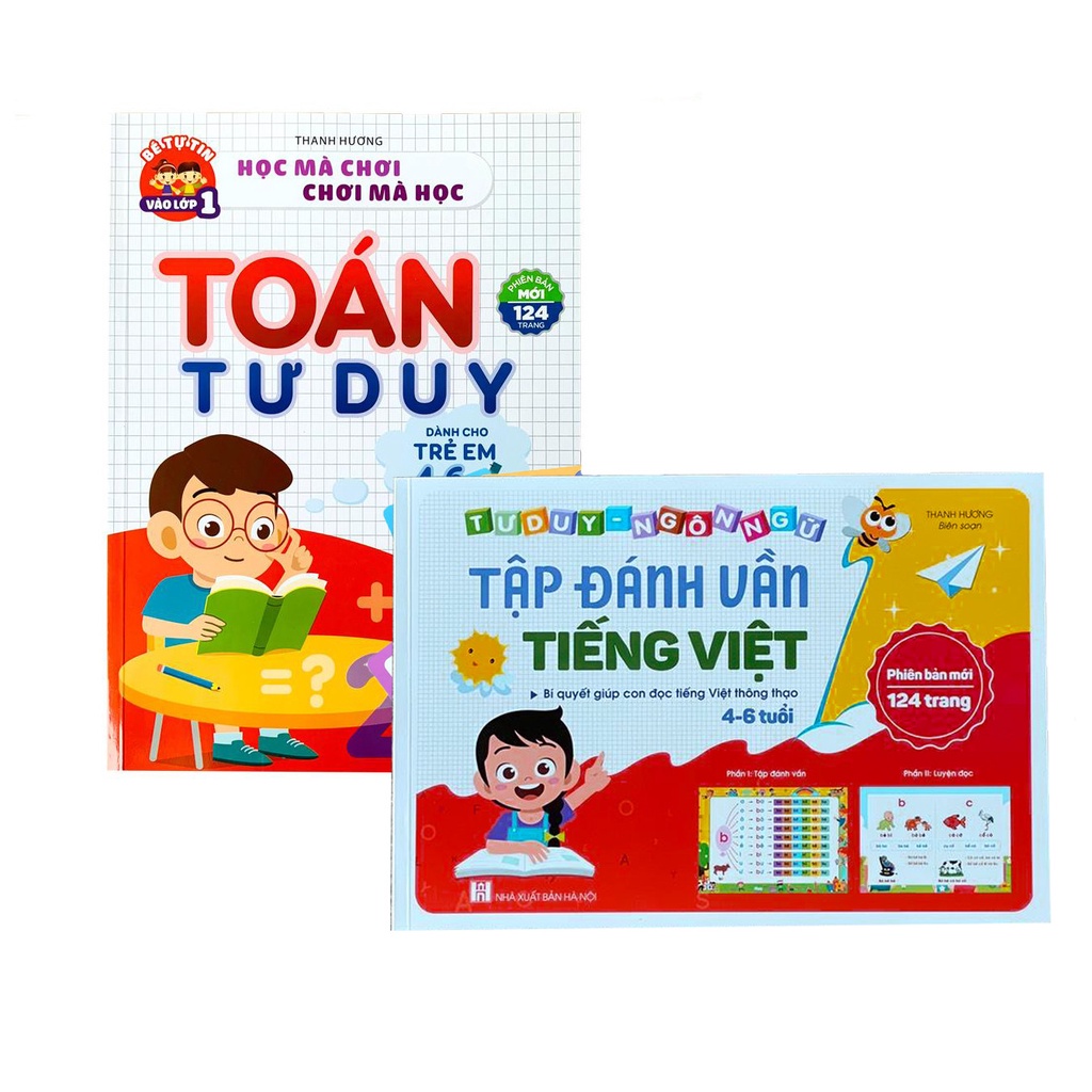 Sách - Toán Tư Duy Dành Cho Trẻ Em Từ 4 - 6 Tuổi Kèm Bộ Thẻ Học Toán Cho Bé