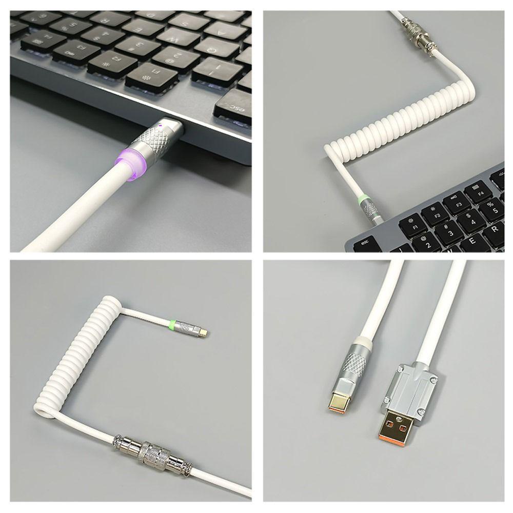 BTLIMER Dây Cáp Bàn Phím Chơi Game Bền Bỉ Có Đèn RGB
